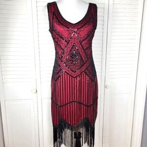 Sequin party dress flapper 20's